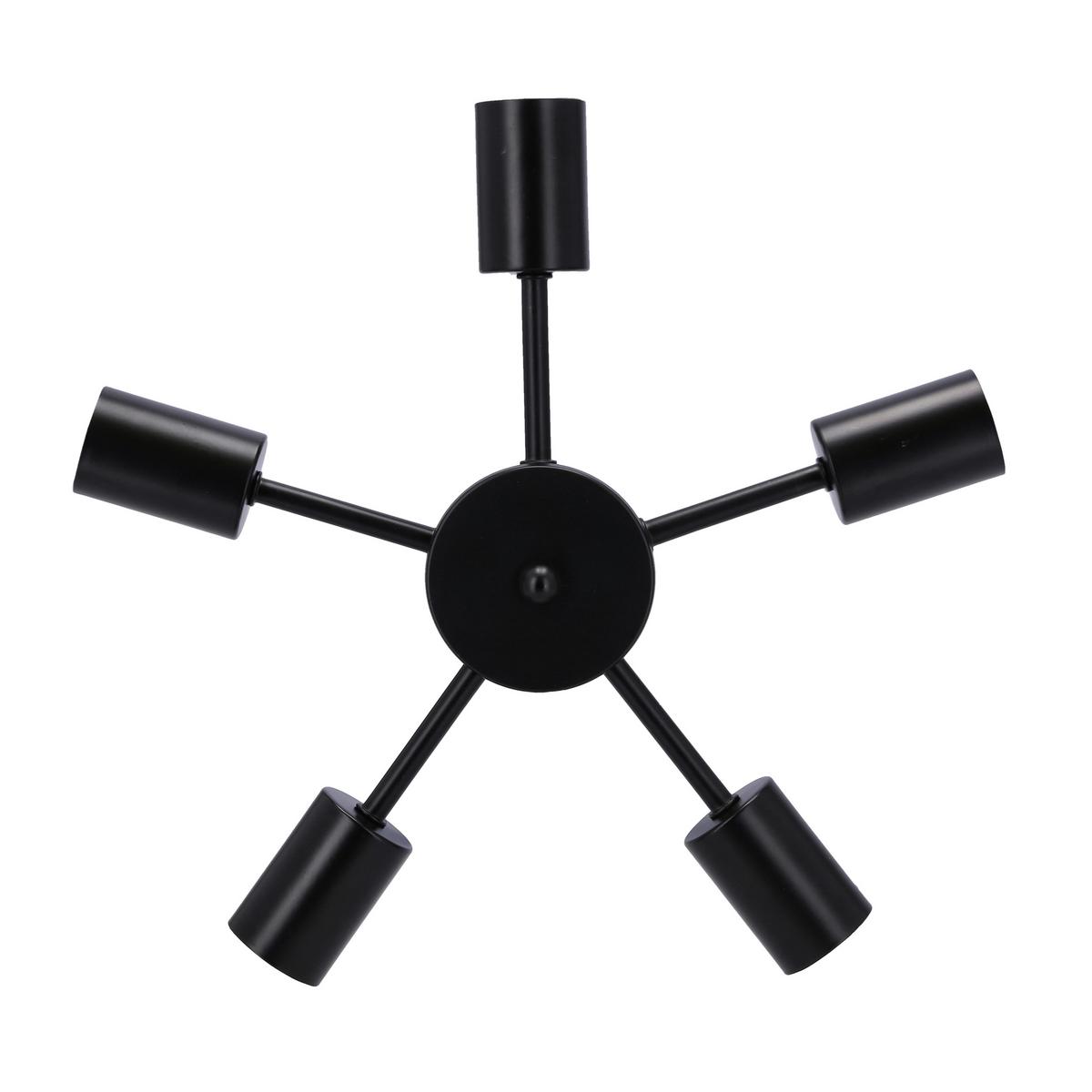 Pendelleuchte 35-09388 Sparta - Schwarz, Design, Metall (36/36/105cm)