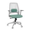 Bürostuhl Parferio Weiß/ Mintgrün Bis 110 Kg - Weiß/Mintgrün, Basics, Kunststoff/Textil (63/99/56cm) - MID.YOU