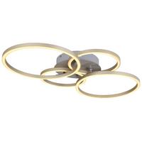 LED-Deckenleuchte Tuana L: 65,5 cm, 1-Flammig - Opal/Nickelfarben, MODERN, Kunststoff/Metall (65,5/40,6/7,5cm) - Luca Bessoni