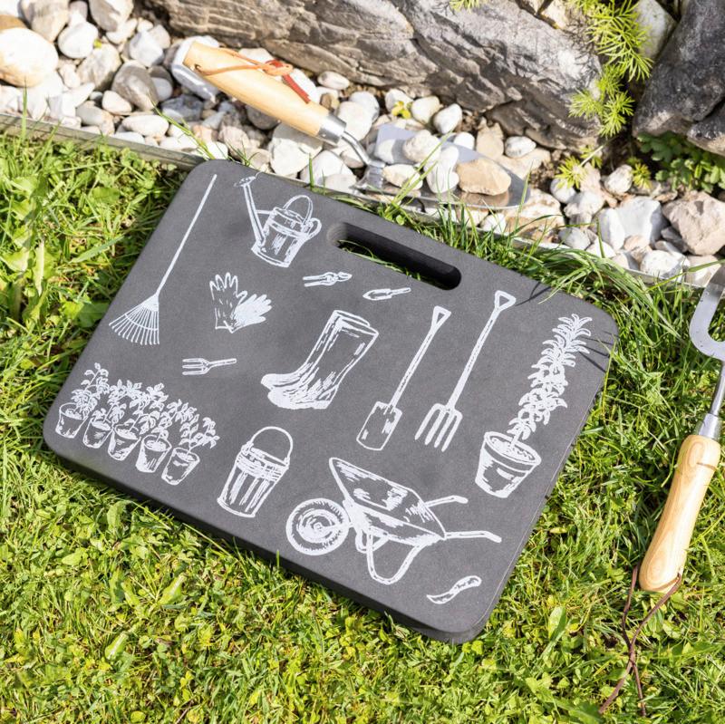 Térdelőpárna Kniekissen Motivum - fekete/fehér, Basics (39,5/2,5/29cm) - Windhager