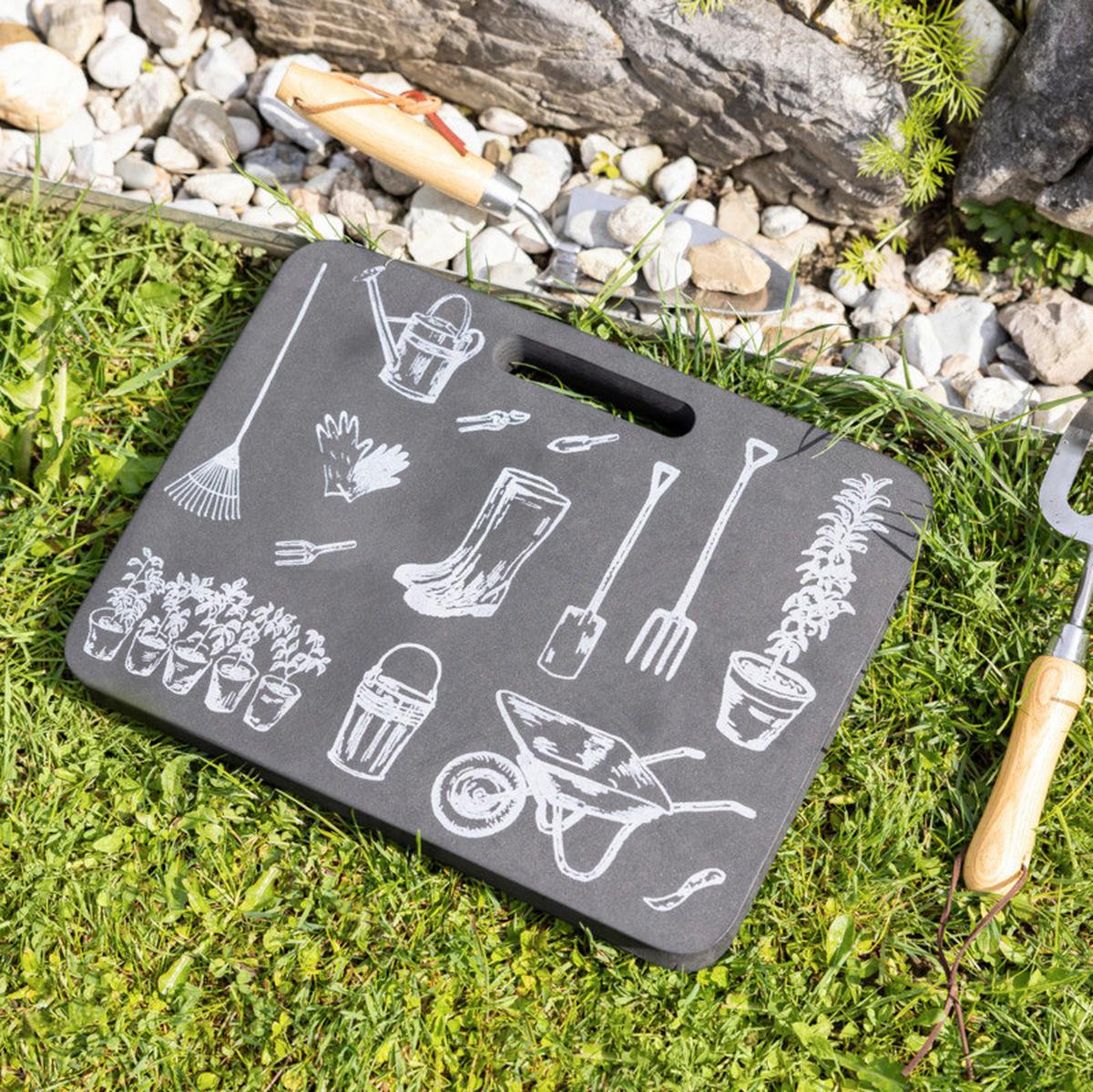 Kniematte Kniekissen Motiv - Schwarz/Weiß, Basics (39,5/2,5/29cm) - Windhager