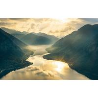 Fototapete Gold Mountains - Multicolor, Trend, Textil (400/250cm)