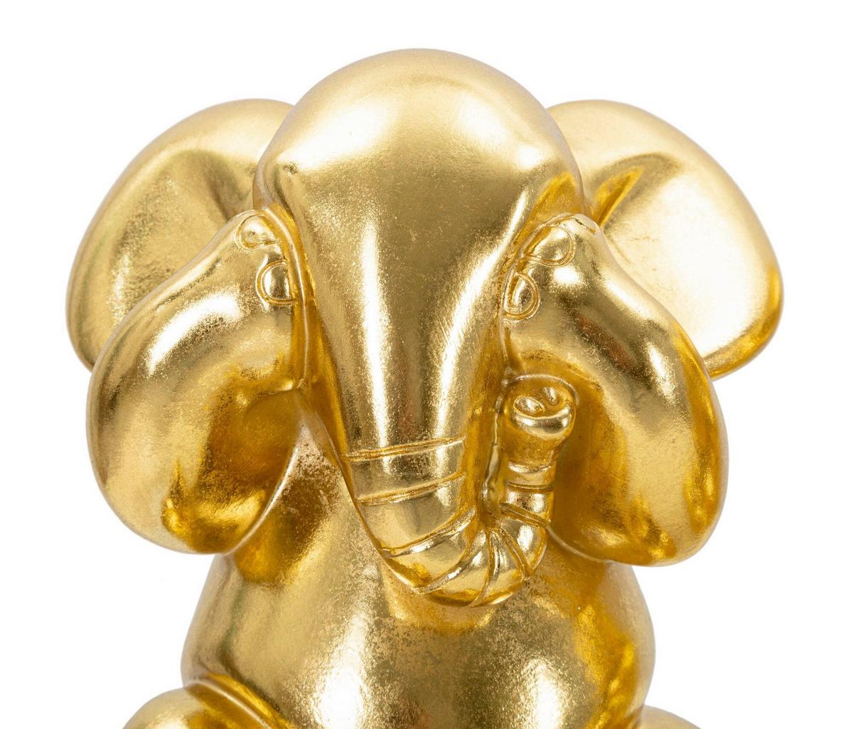 Skulptur Kunststoff, Gold - Basics, Kunststoff (15.5/20.5/15.5cm)