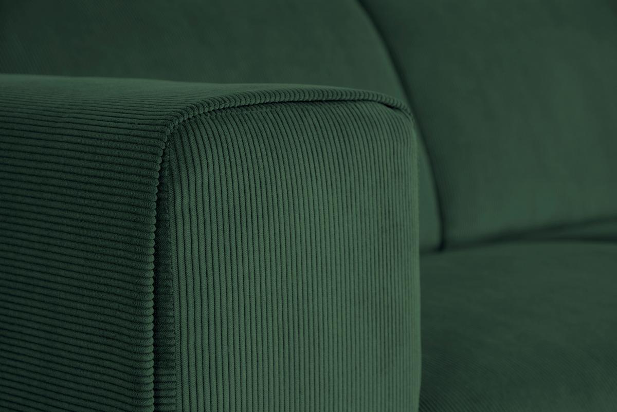 Ecksofa Erno Grün S: 262 Cm - Schwarz/Grün, Design, Textil (262/183cm) - MID.YOU