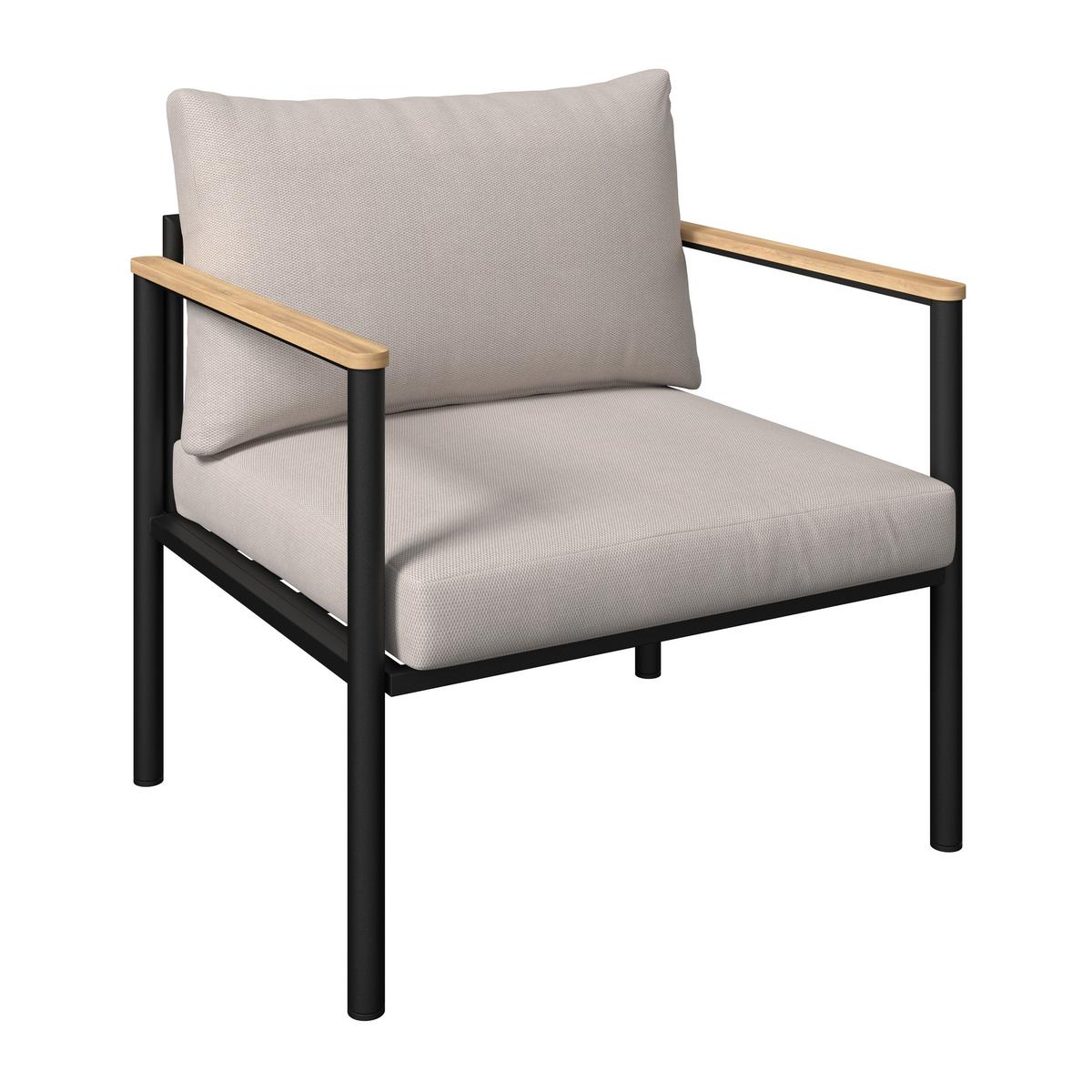 Loungegarnitur Tampa - Braun, MODERN, Holz/Textil (135,5/82/68cm) - Beldano