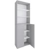 Aktenschrank Lona Grau, Weiß B: 70 Cm - Weiß/Grau, Design, Holzwerkstoff (70/220/39cm) - MID.YOU