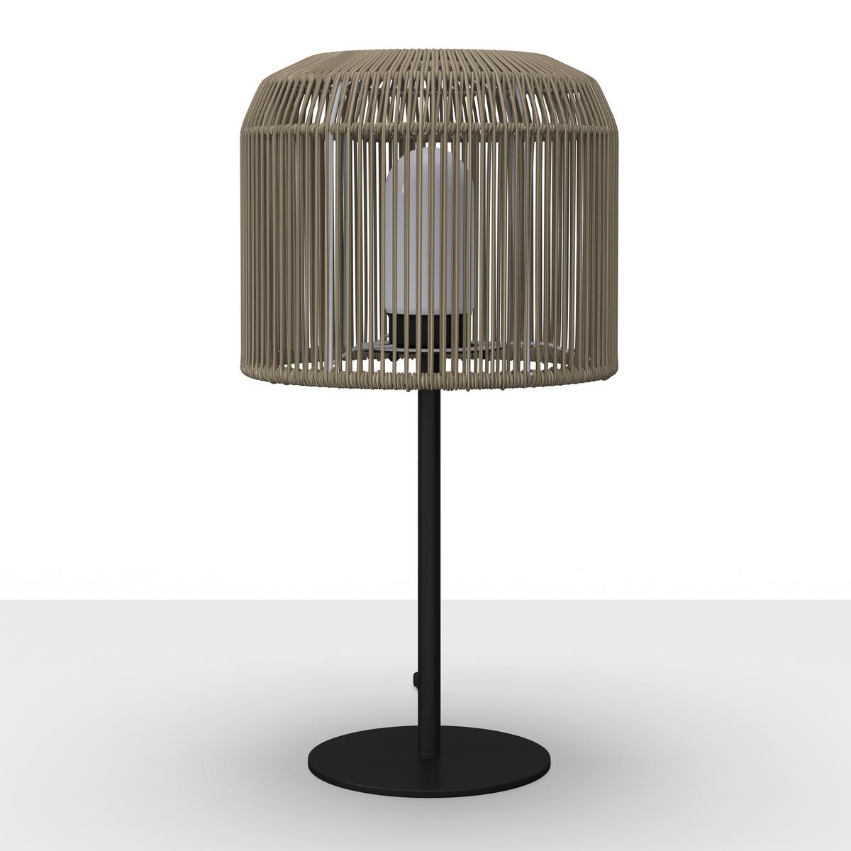 STOLNÁ LAMPA IVO - čierna/zelená, Modern, kov/plast (30/58/30cm) - Bessagi Garden