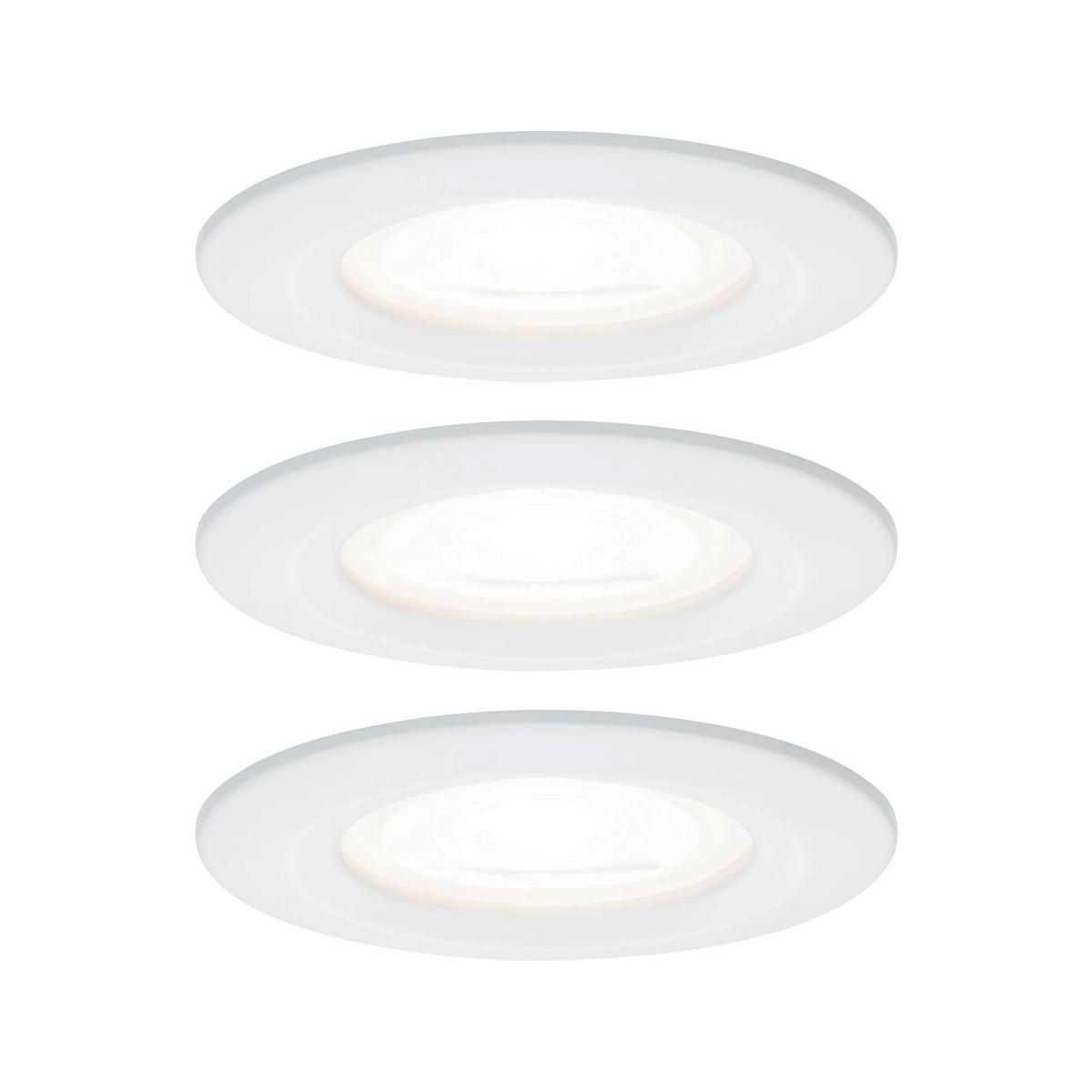 Deckenleuchte 3er-set Ø 7,8 Cm, Dimmbar, Rund - Basics (7,8cm) - Paulmann