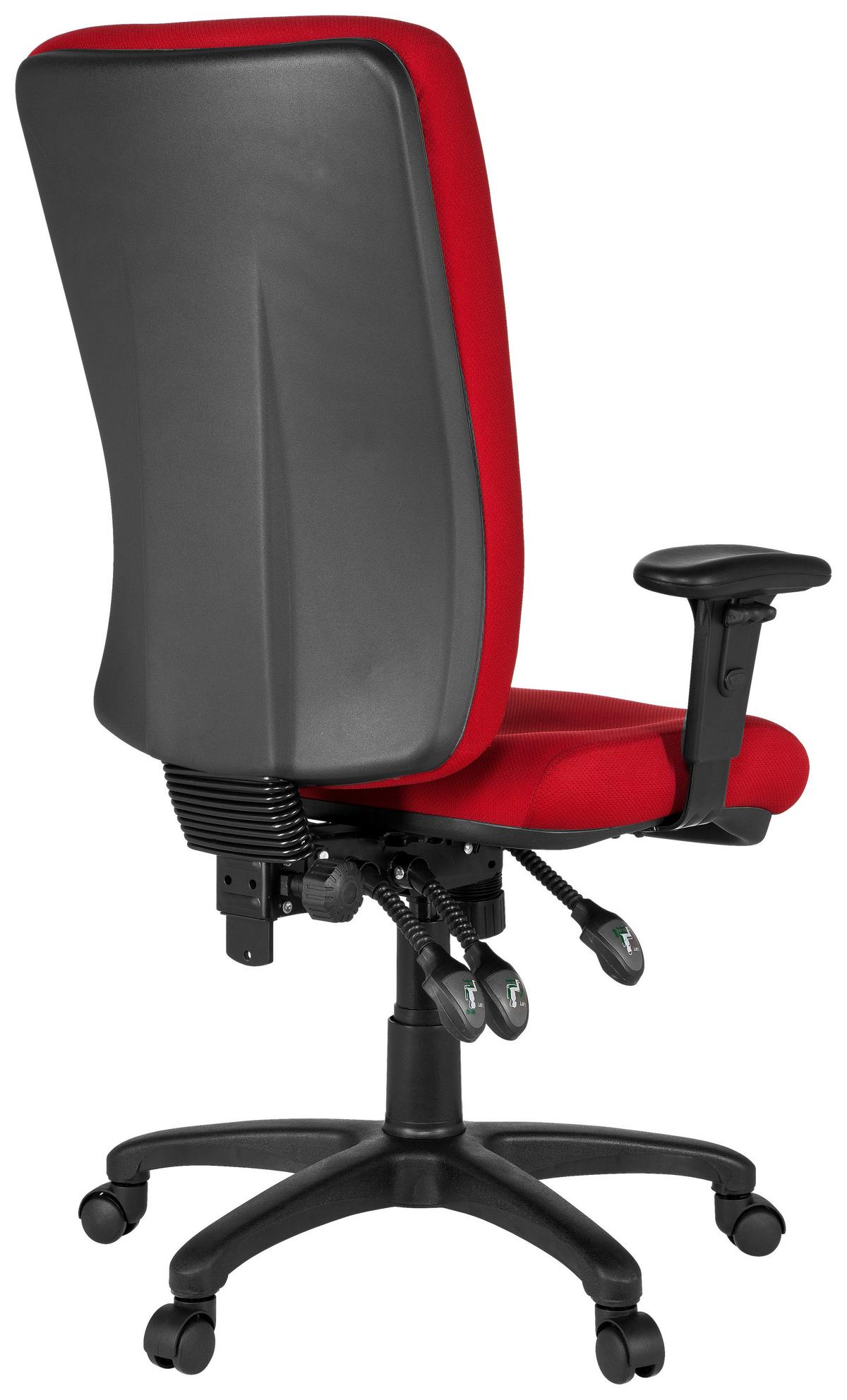 Bürostuhl Zenit High Rot bis 120 kg - Rot, Basics, Kunststoff/Textil (56/130/45cm) - MID.YOU