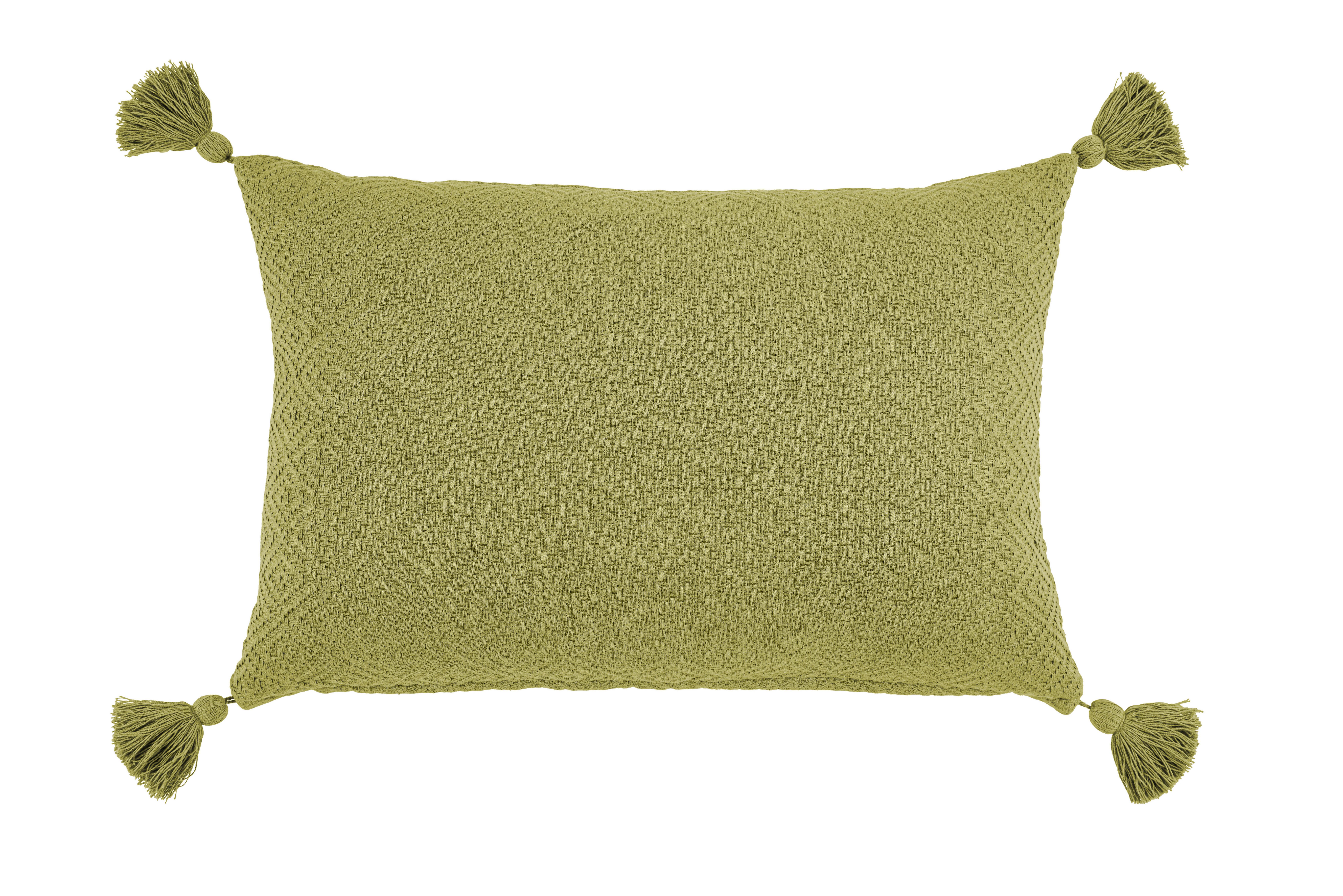 Dekoračný vankúš Frieda,40/60cm,olivově zelená - olivově zelená, Moderní, textil (40/60cm) - Modern Living