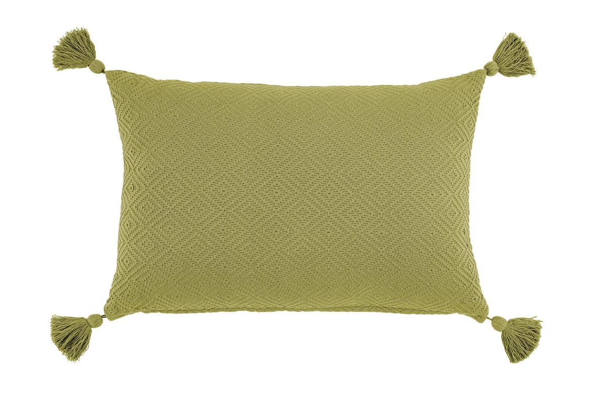 Dekoračný vankúš Frieda,40/60cm,olivově zelená - olivově zelená, Moderní, textil (40/60cm) - Modern Living