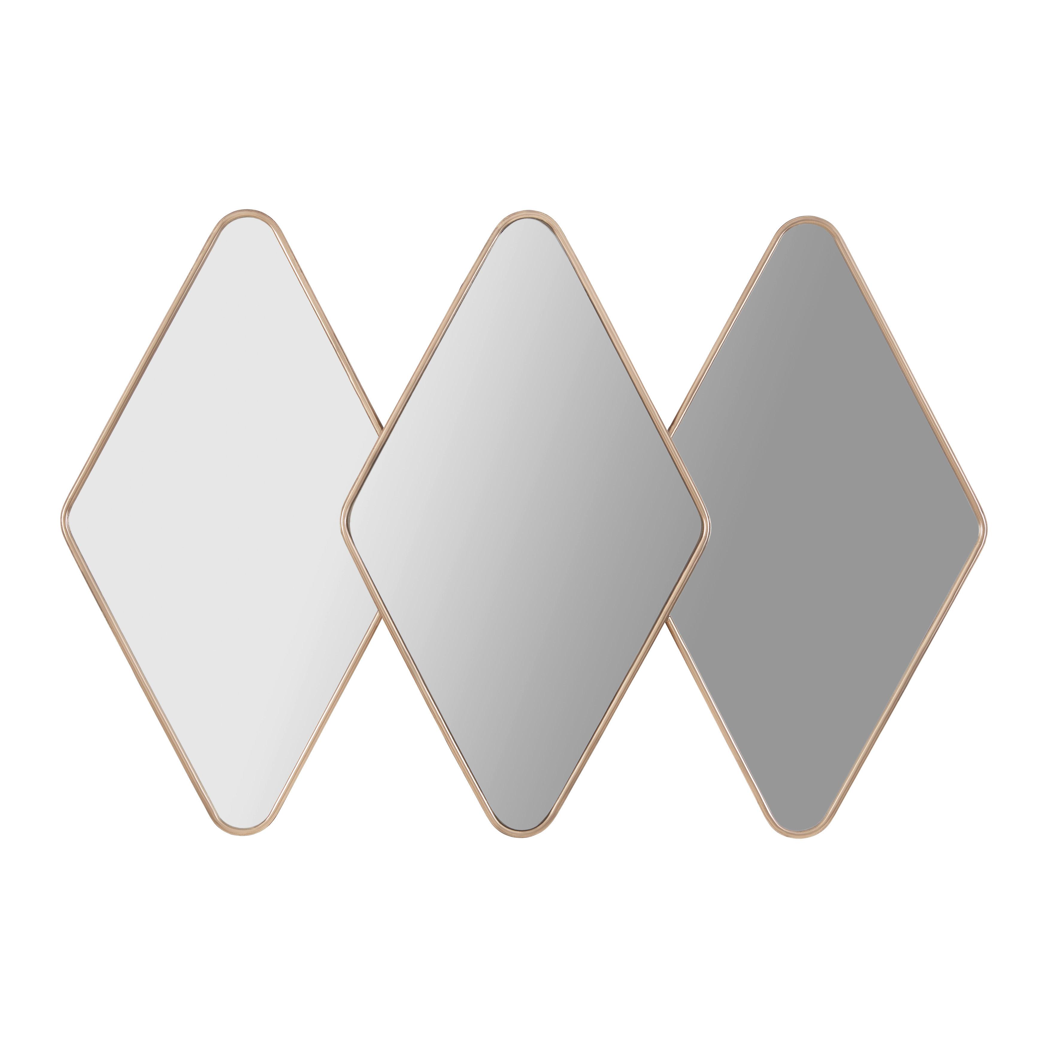 Nástenné zrkadlo zlatá - zlatá, Romantik / Landhaus, kov/plast (125/84/4,5cm) - Premium Living