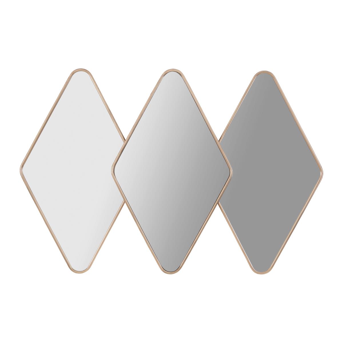 Nástěnné zrcadlo zlatá - barvy zlata, Romantický / Rustikální, kov/plast (125/84/4,5cm) - Premium Living