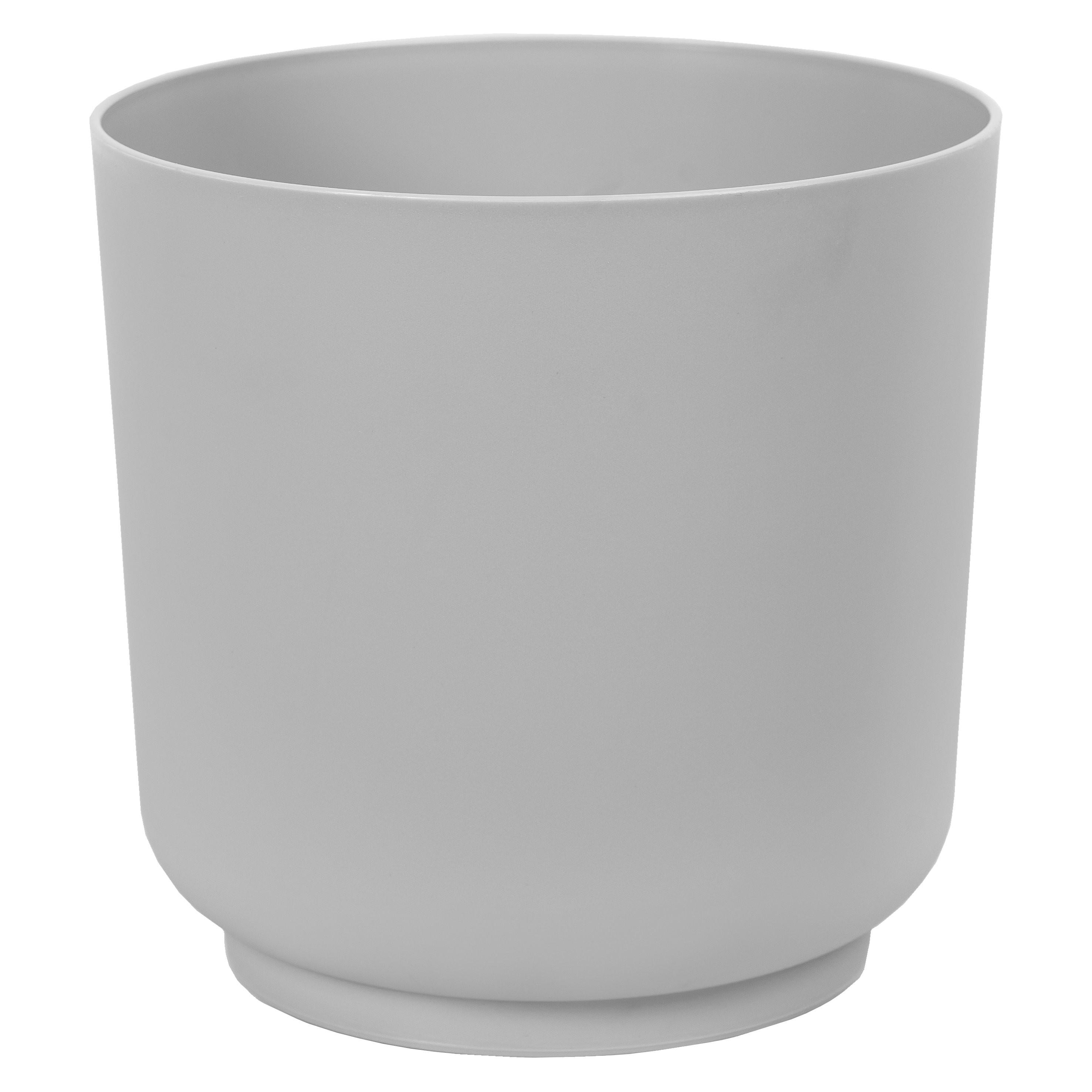 Obal na kvetináč SIENA ECO RECYCLED 13 - sivá, Konventionell, plast (13/12,5cm) - Mömax