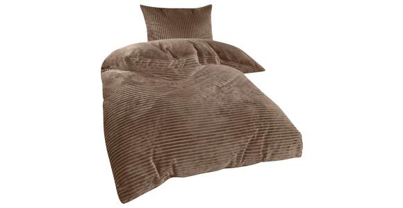Bettwäsche 140x200 Cm Sina Taupe - Taupe, MODERN, Textil (140/200cm) - Luca Bessoni