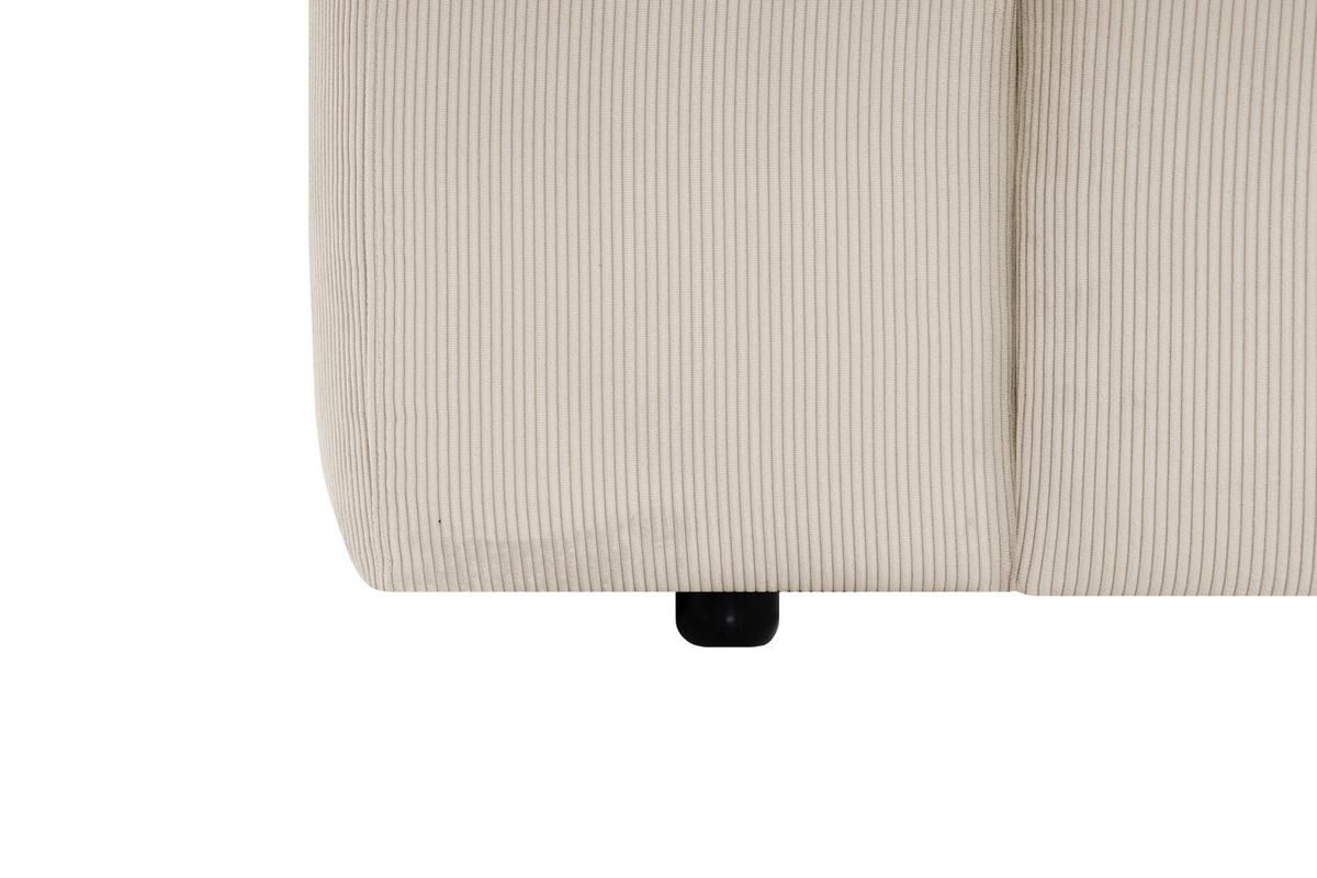 ECKSOFA Hannah Beige S: 304x200cm - Beige/Schwarz, Design, Textil (304/200cm) - MID.YOU
