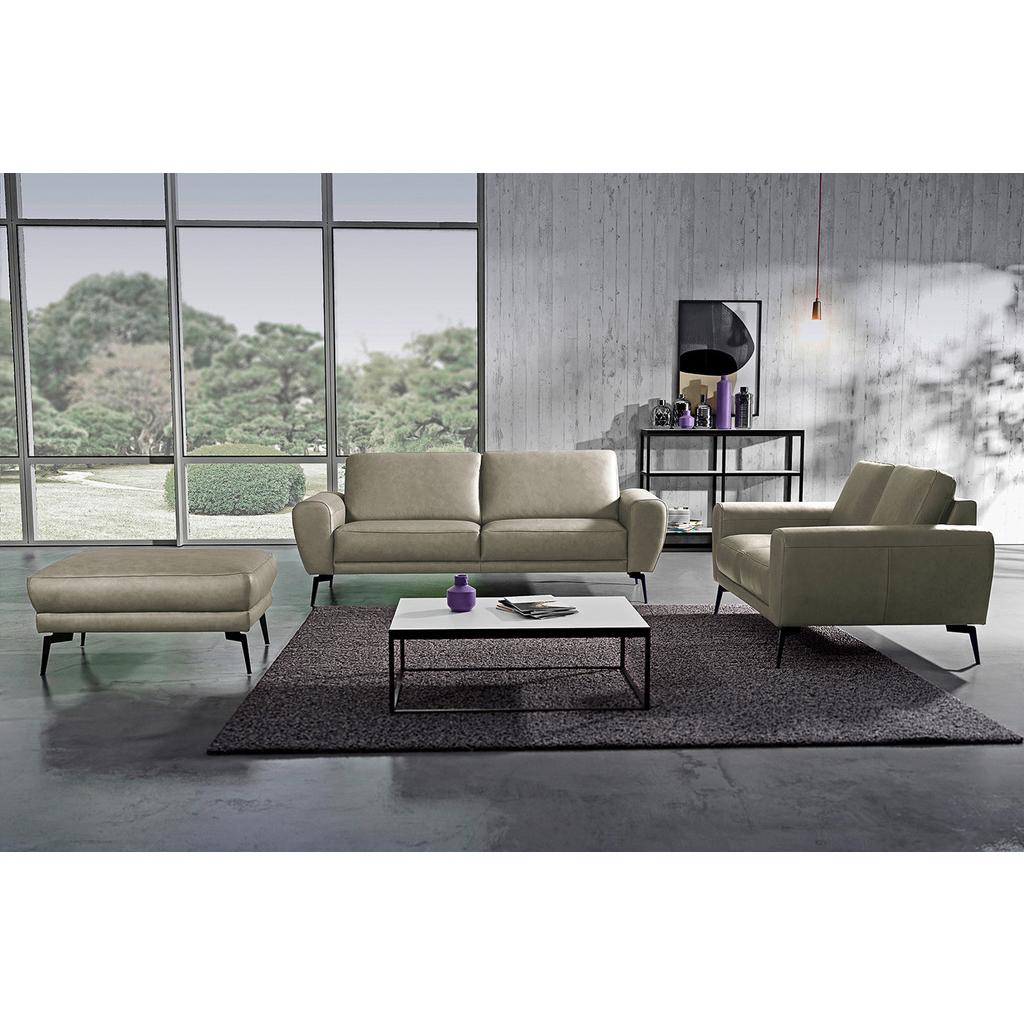 3-SITZER-SOFA Spring Grau Schwarz, B: 207 cm
