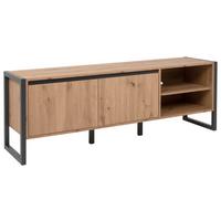 TV-Element Denver 160 cm Anthrazit/Eiche Dekor - Eichefarben/Anthrazit, MODERN, Holzwerkstoff (160/55/40cm) - MID.YOU