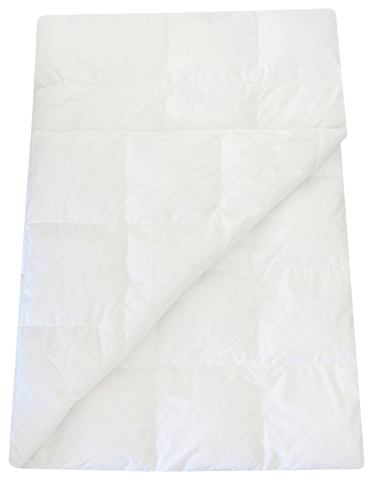 Daunendecke Mittel / 3 Wärmepunkte - Weiß, LIFESTYLE, Textil (140/200cm)