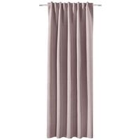 Fertigvorhang Rachel Ii - Hellrosa/Naturfarben, MODERN, Textil (135/245cm) - Luca Bessoni