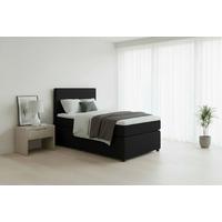Boxspringbett Togo 90 90x200 Graphitfarben - Graphitfarben/Schwarz, MODERN, Holzwerkstoff/Textil (90/200cm) - MID.YOU