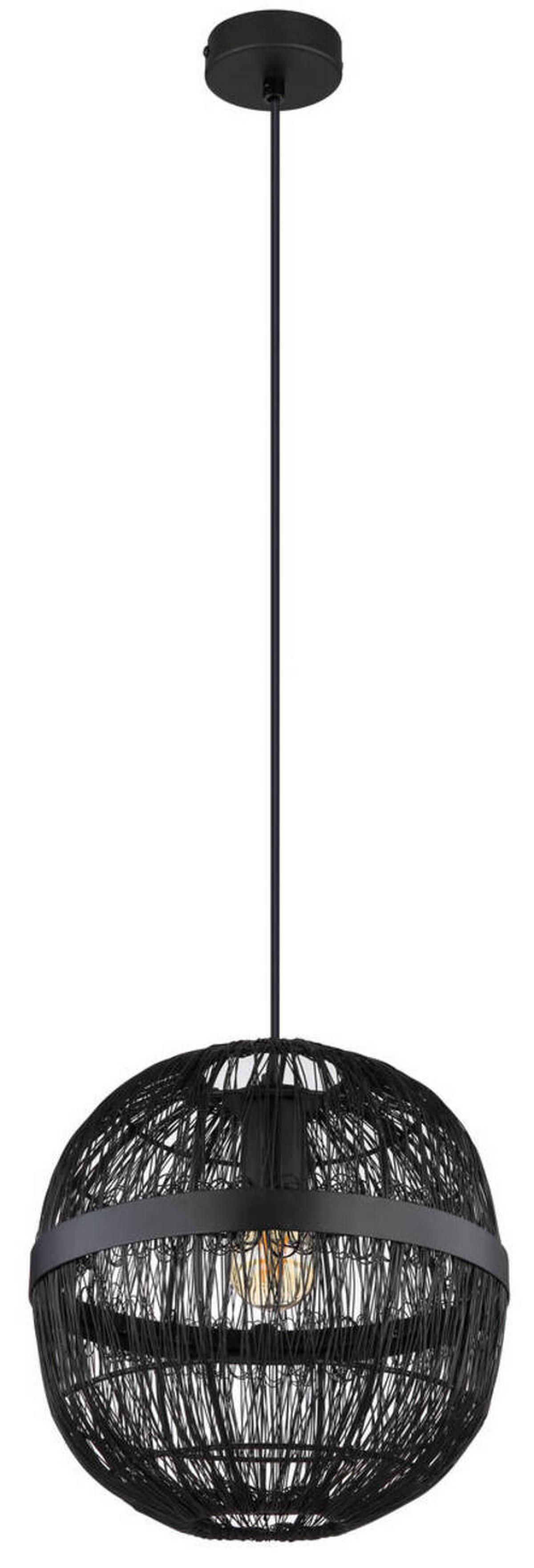Hängeleuchte 14994h1 - Schwarz, Basics, Metall (30/120cm) - Globo
