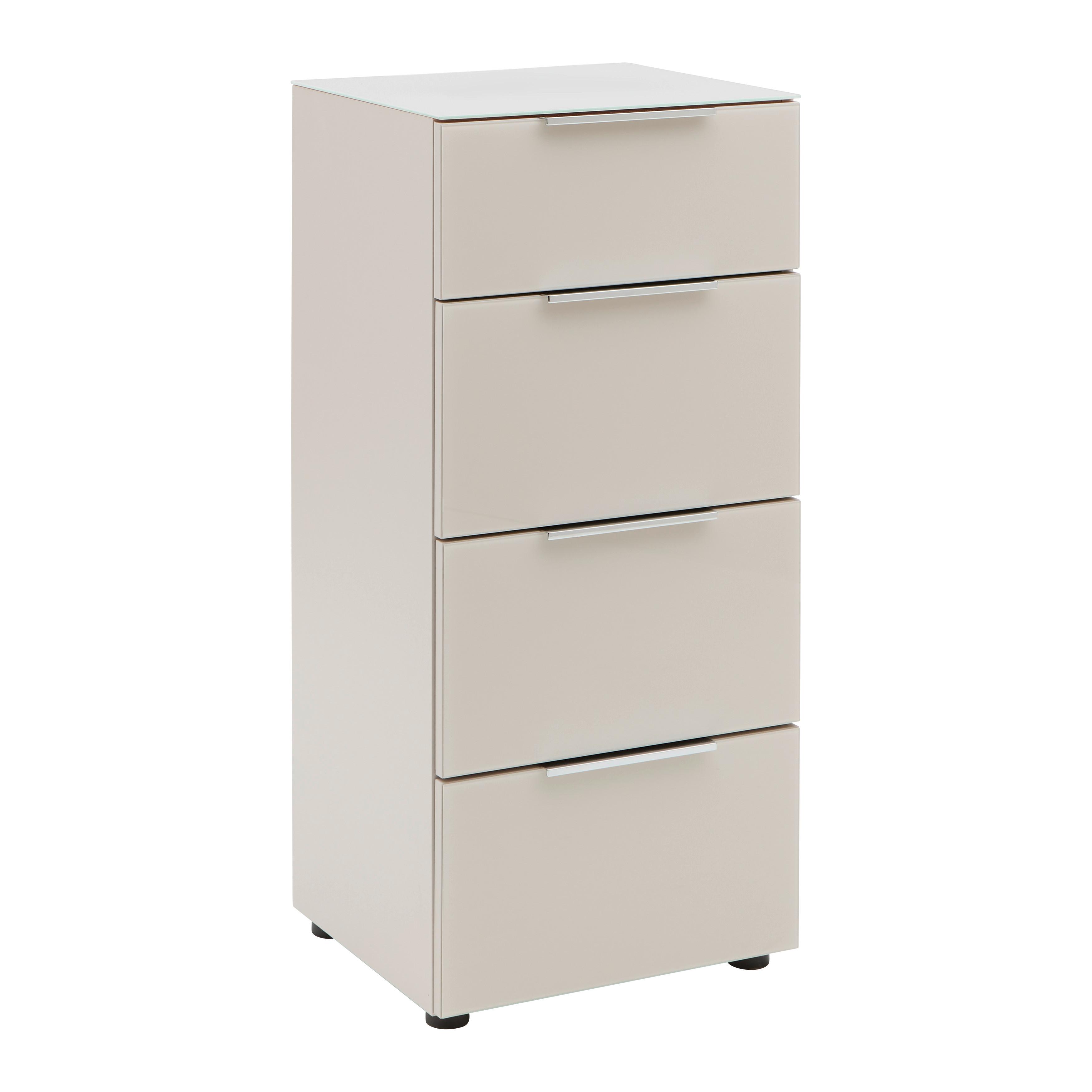 Komoda Siena š: 45 cm SIENA -EXKLUSIV- - čierna/kašmírová, Modern, kov/kompozitné drevo (45/99/40cm) - Mömax