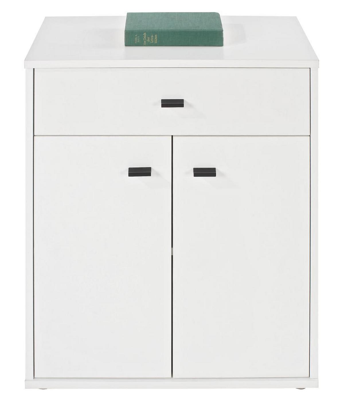 Kommode B 60 Cm Boni, Perlweiß Dekor - Weiß, MODERN, Holzwerkstoff (60/70/30cm)