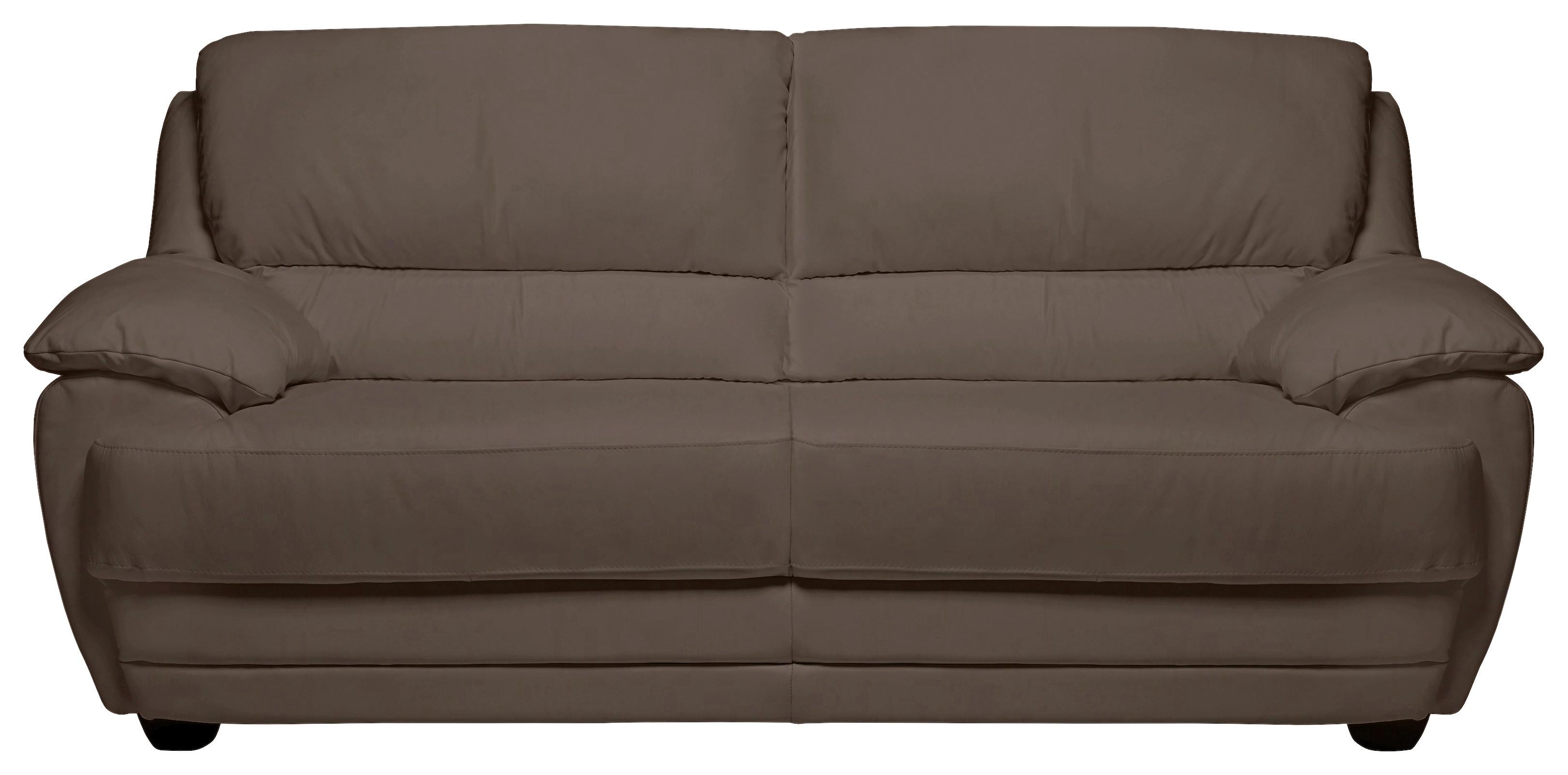 2-Sitzer-Sofa Nebolo Braun Lederlook - Braun, Design, Textil (209/97/100cm) - Livetastic