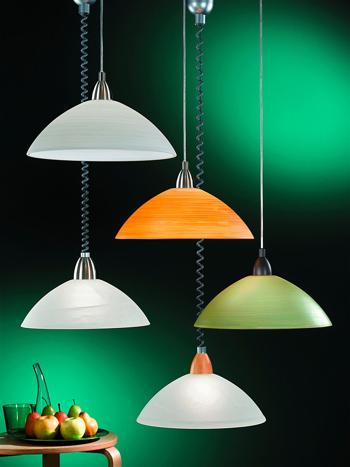 Hängeleuchte 87008 Lord2 - Silberfarben/Nickelfarben, KONVENTIONELL, Glas/Kunststoff (36/110cm) - Eglo