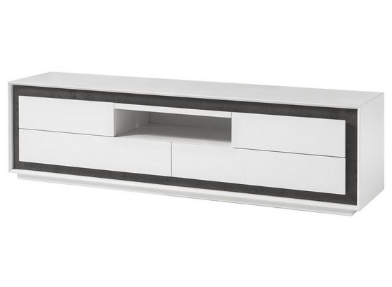 Tv Diel Durban - sivá/biela, Moderný, kompozitné drevo (180/48/40cm) Tv Diel Durban - sivá/biela, Moderný, kompozitné drevo (180/48/40cm)