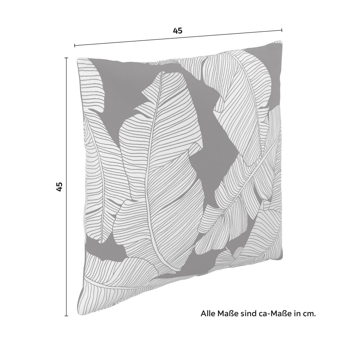 VONKAJŠÍ VANKÚŠ NATALIA - čierna/biela, Modern, textil (45/45/10cm) - Bessagi Garden