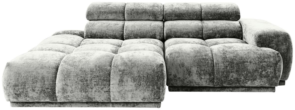 Ecksofa Chani Grau, Schenkel: 150x239 Cm - Grau, MODERN, Textil (150/239cm) - MID.YOU