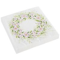 UBROUSEK KAI - bílá/růžová, papír (33/33cm)