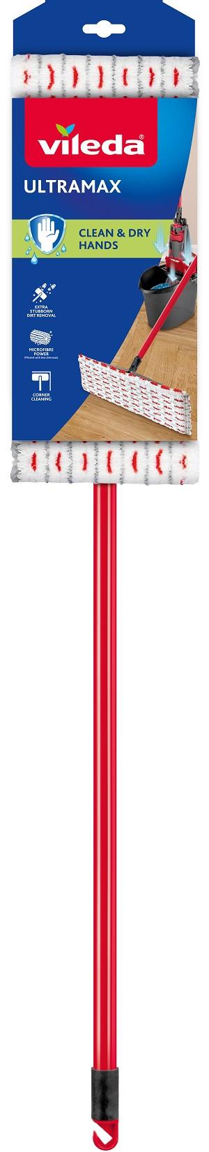 Ultramax Lapos Felmosó Vileda - piros, Konventionell, műanyag/fém - Vileda