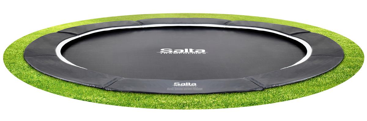 Bodentrampolin Ø 396cm Salta Royal Baseground - Schwarz, Trend, Metall (396cm) - Salta