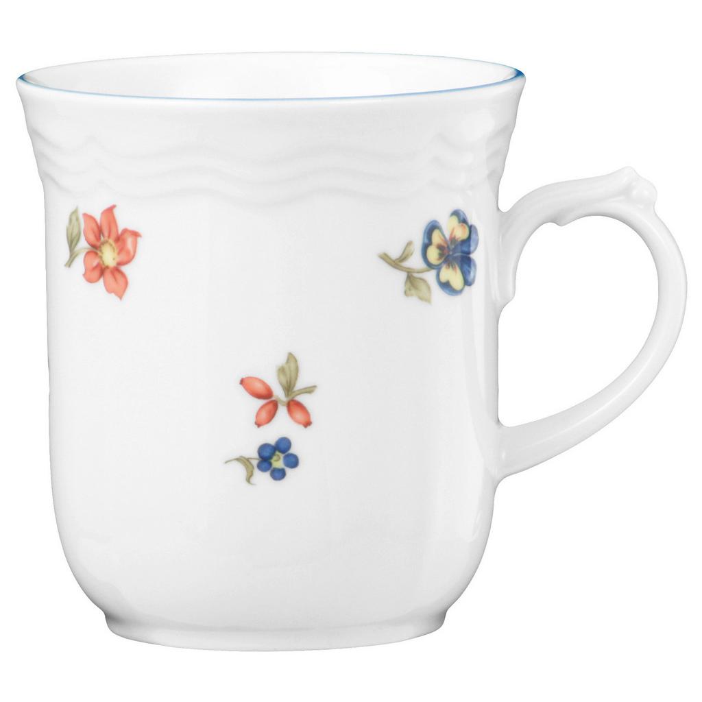 Becher Porzellan Sonate 290 ml m. Blumendekor