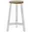 Taburet Nicolo - bílá/barvy dubu, Moderní, dřevo (35/50cm) - Modern Living Taburet Nicolo - bílá/barvy dubu, Moderní, dřevo (35/50cm) - Modern Living