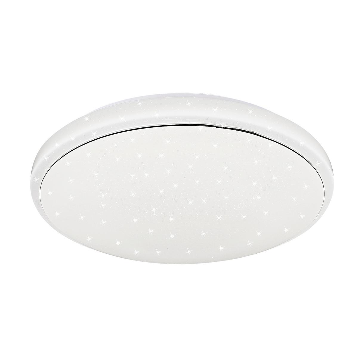 Led-deckenleuchte 14-20376 Jasper - Weiß, KONVENTIONELL, Kunststoff/Metall (49/49/10cm)