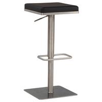 BARHOCKER Schwarz/Silberfarben - Silberfarben/Schwarz, Design, Textil/Metall (37/82/37cm) - MID.YOU