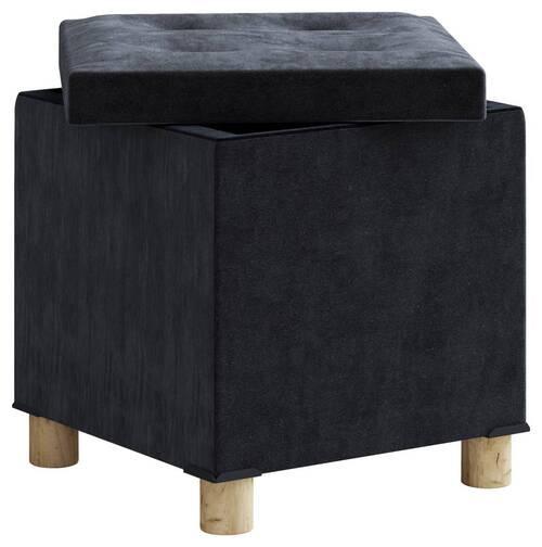 Sedací box SIZOS M antracitová - antracitová/hnědá, Moderní, kompozitní dřevo/textil (38/40/38cm) - MID.YOU