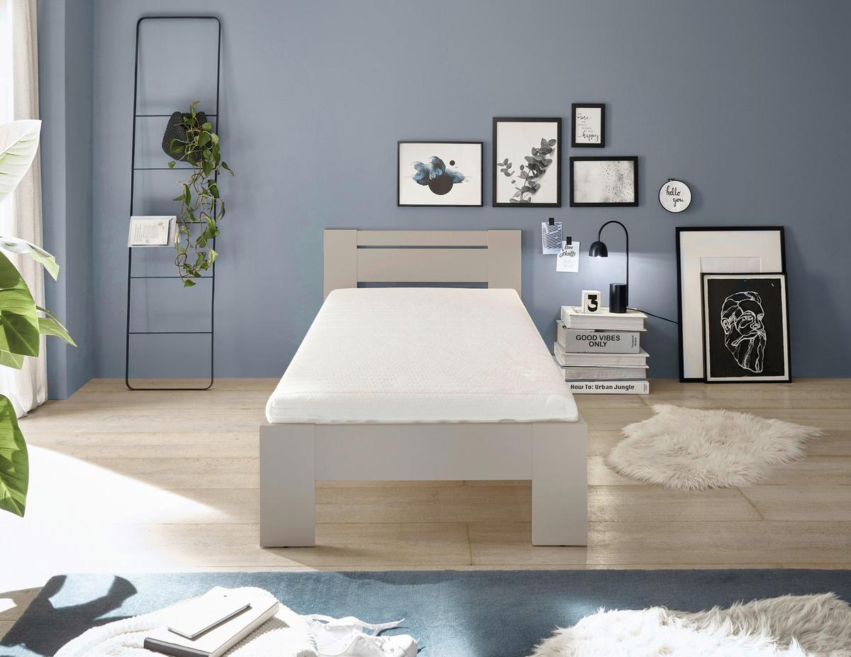 Bett Cannes 90 Kashmir Dekor 90x200 - Kaschmir, KONVENTIONELL, Holzwerkstoff (90/200cm) - Ondega