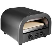 Pizzaofen Pizza Mio+ - Schwarz, KONVENTIONELL, Metall (45/28/42,5cm) - Trisa Electronics