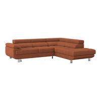 Ecksofa Savona - Rostfarben, MODERN, Textil (270/230cm) - Ondega