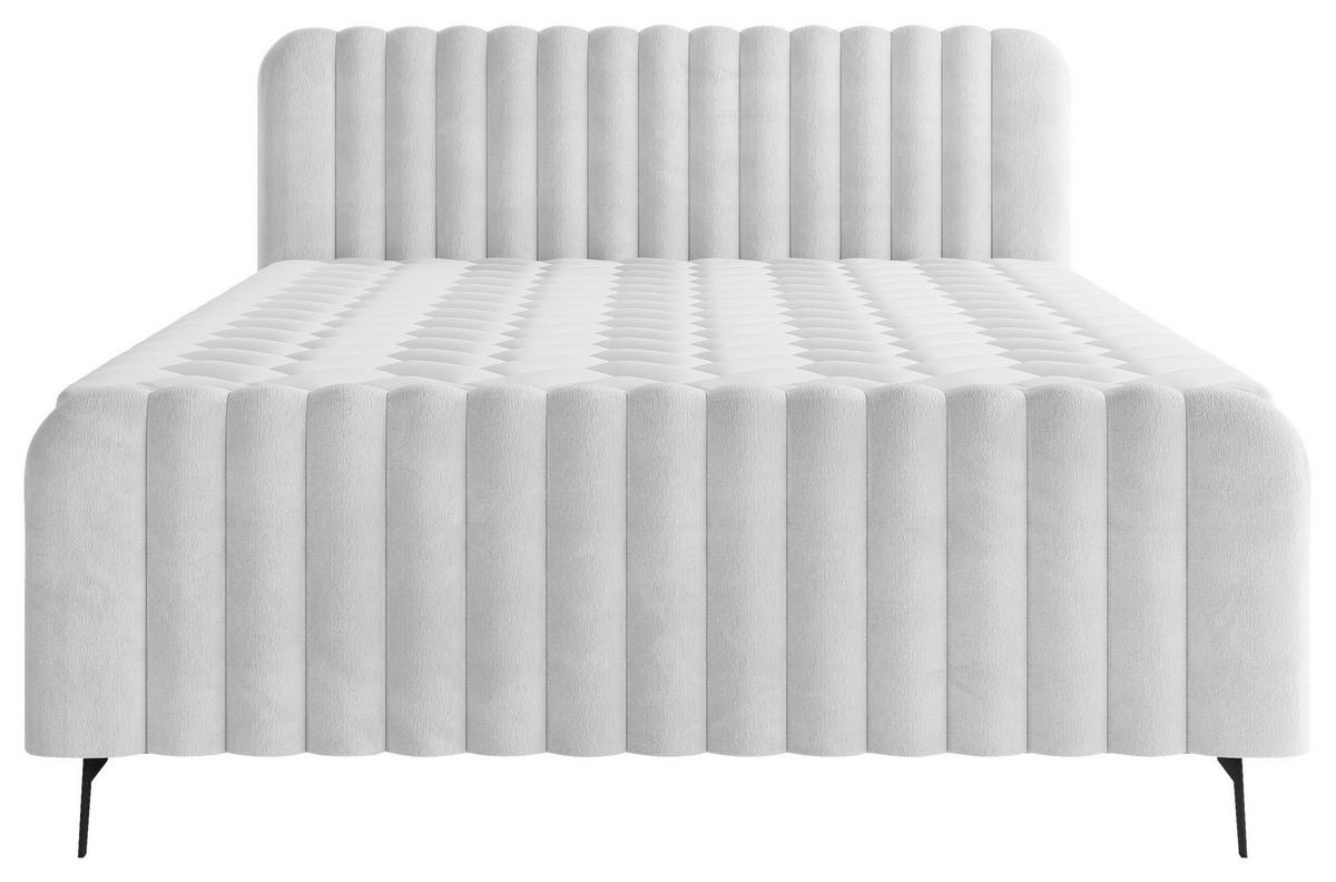 Boxbett Liam Hellgrau 200x200 Cm - Hellgrau/Schwarz, MODERN, Holz/Holzwerkstoff (200/200cm) - MID.YOU