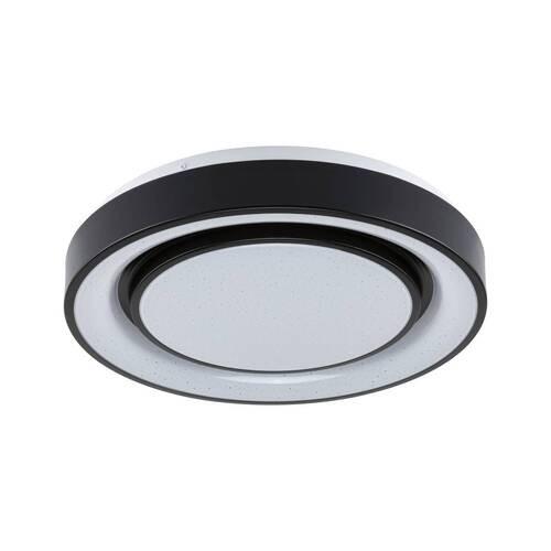 Deckenleuchte Ø 37,5 cm 1-Flamming dimmbar - Schwarz/Weiß, Basics, Kunststoff/Metall (37,5/7cm) - Paulmann