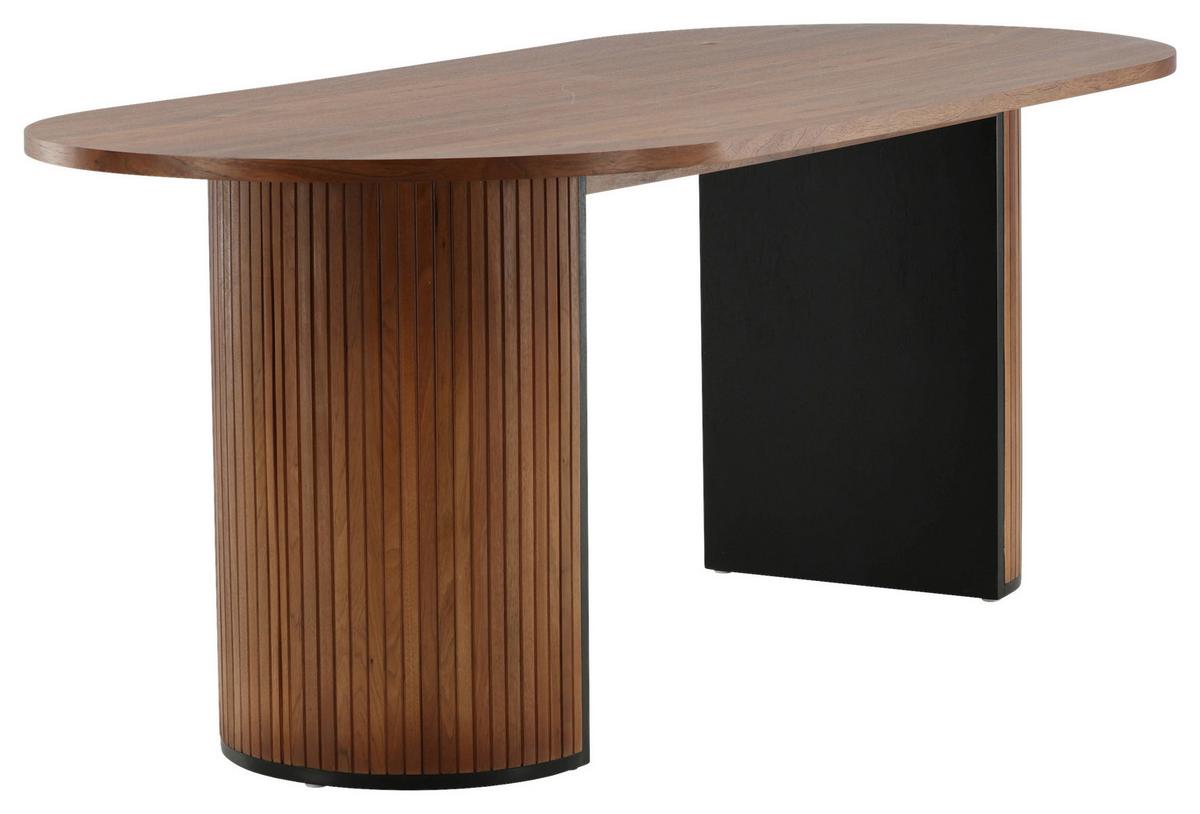 Esstisch Bianca - Schwarz/Naturfarben, Design, Holz/Holzwerkstoff (200/90/75cm) - Livetastic