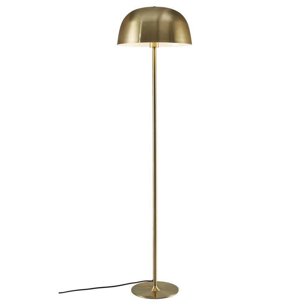 Stehleuchte Japandi Messingfarben D: 36 cm - Messingfarben, Design, Metall (36/140cm) - Nordlux