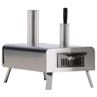 Pizzaofen Digos Silberfarben - Silberfarben, KONVENTIONELL, Metall (85.8/49.9/37cm) - Gardenson