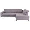 Ecksofa Mit Bettfunktion & Bettkasten Barletta Grau - Schwarz/Grau, MODERN, Textil (289/228cm) - Luca Bessoni